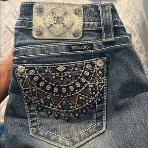 Miss Me midrise “carnival” Bootcut Jeans